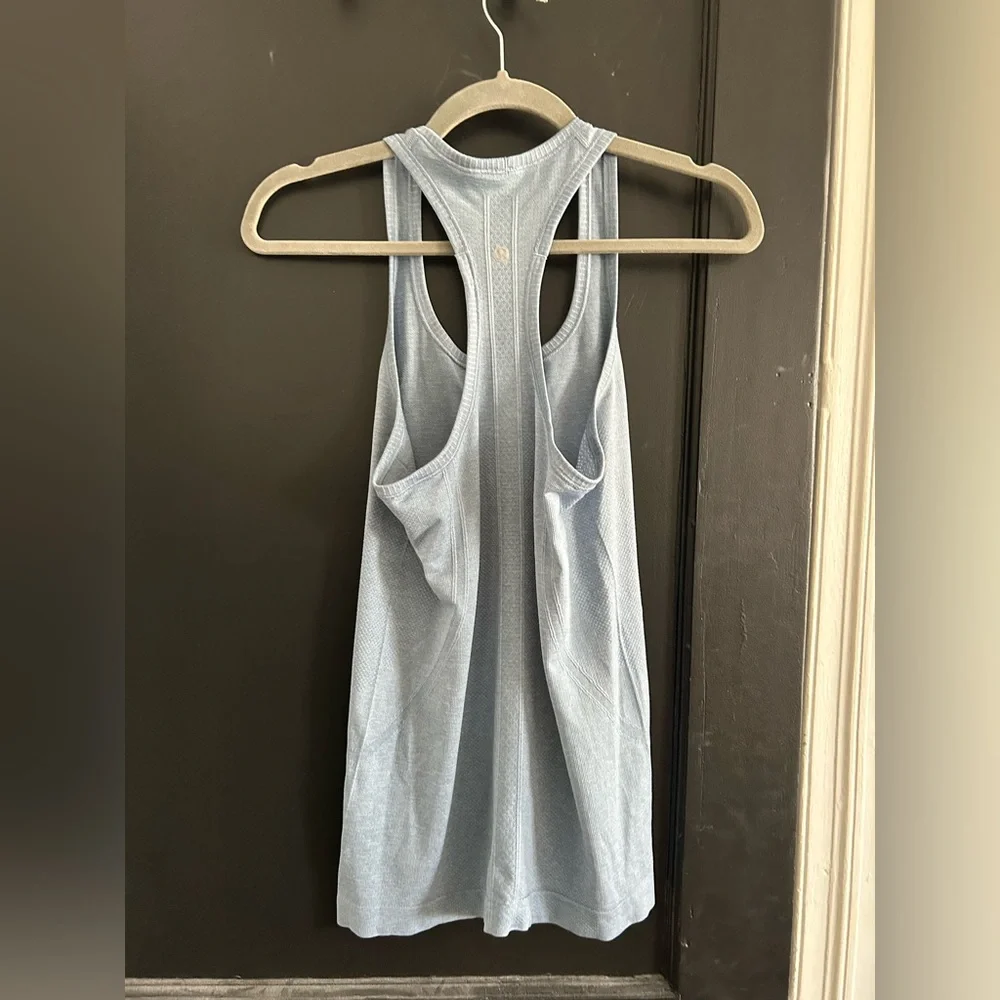 lululemon Light Blue Swifty Tank Top - Picture 2 of 4